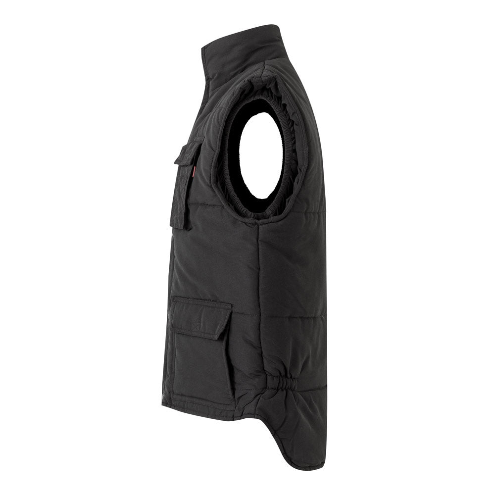 VL MEFITIS promotional jacket in black (detail view) with custom logo branding