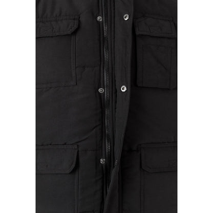 VL MEFITIS promotional jacket in black (detail view) with custom logo branding