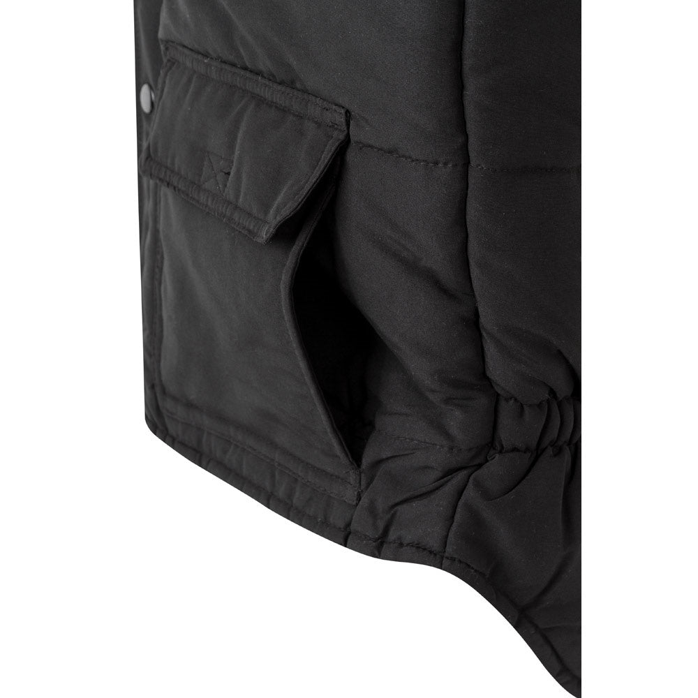 VL MEFITIS promotional jacket in black with custom logo branding