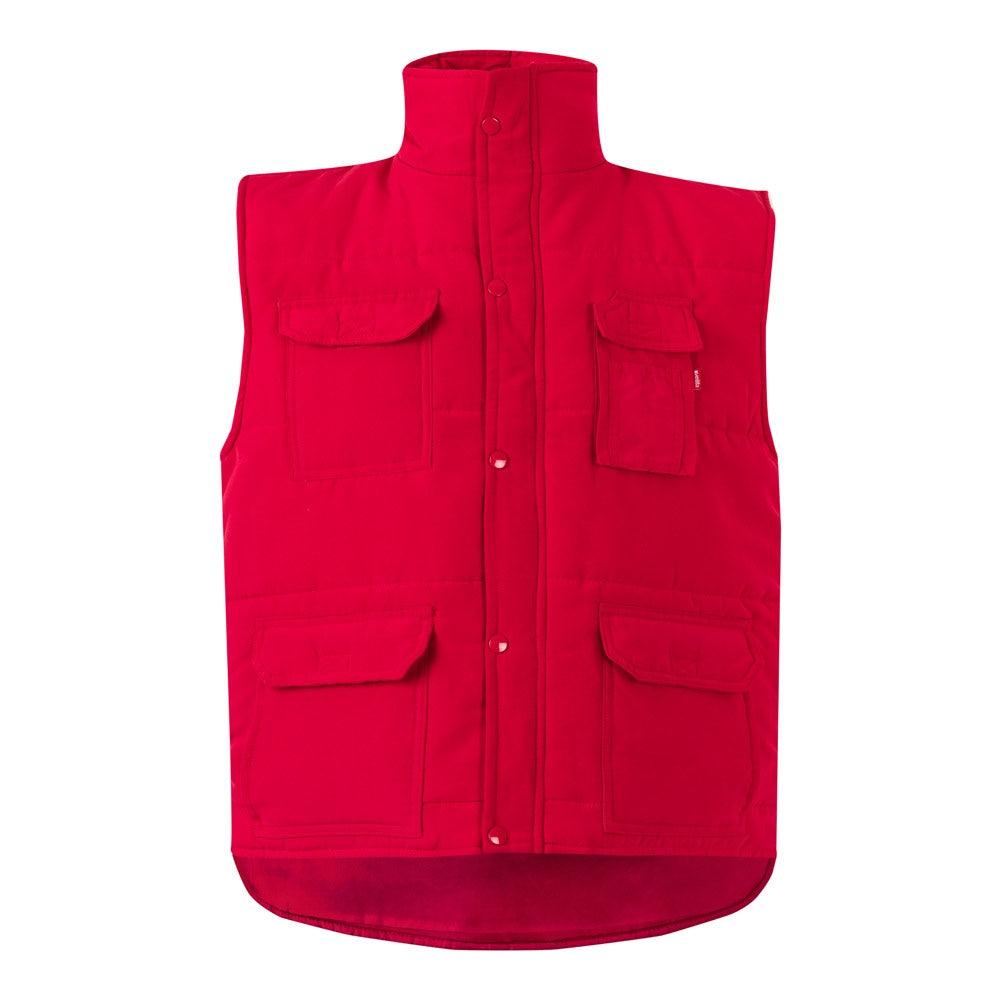 VL MEFITIS promotional jacket in red with custom logo branding