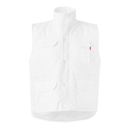 VL MEFITIS promotional jacket in white with custom logo branding