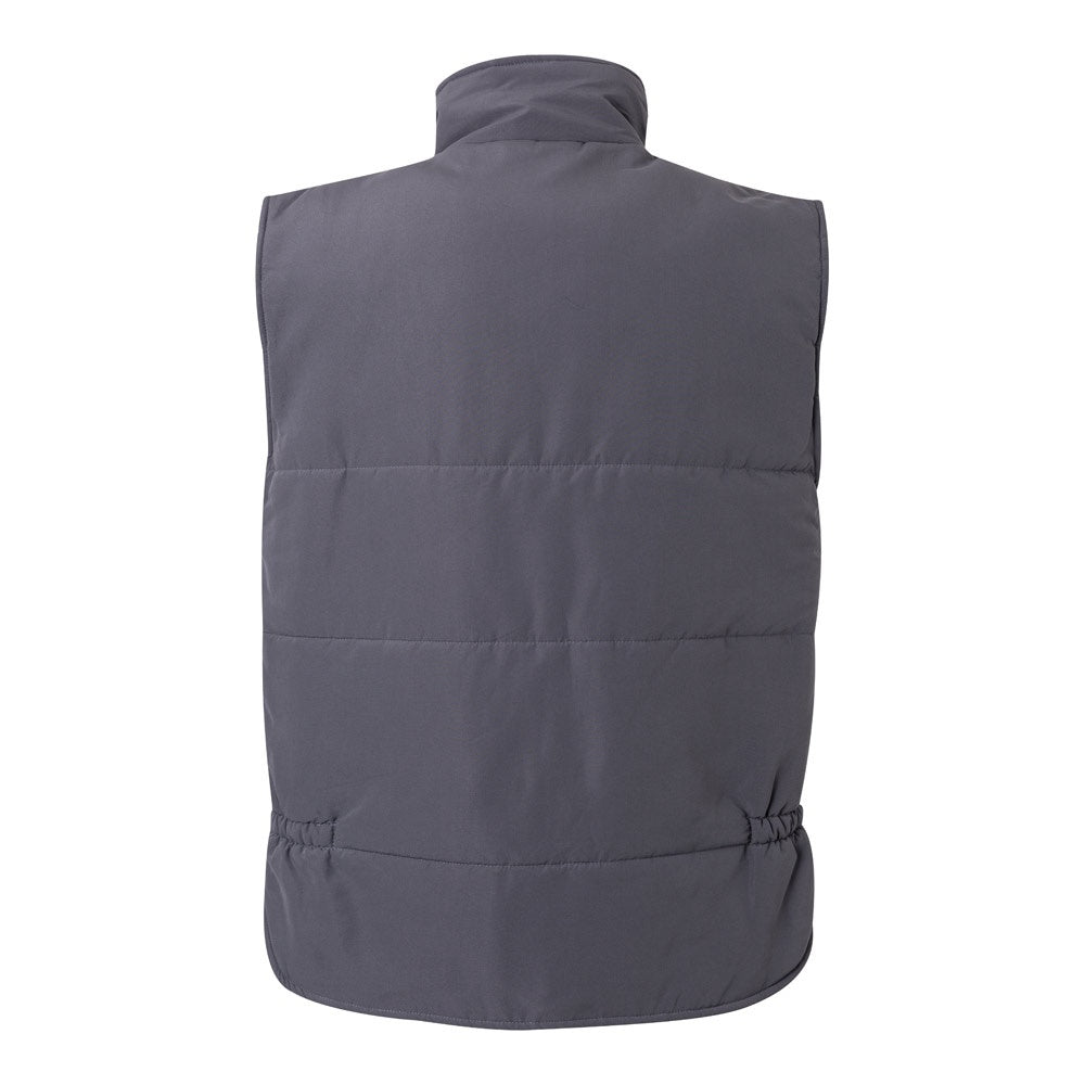 VL MEFITIS promotional jacket in grey (detail view) with custom logo branding
