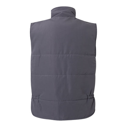 VL MEFITIS promotional jacket in grey (detail view) with custom logo branding