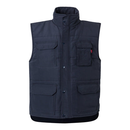 VL MEFITIS promotional jacket in navy blue with custom logo branding