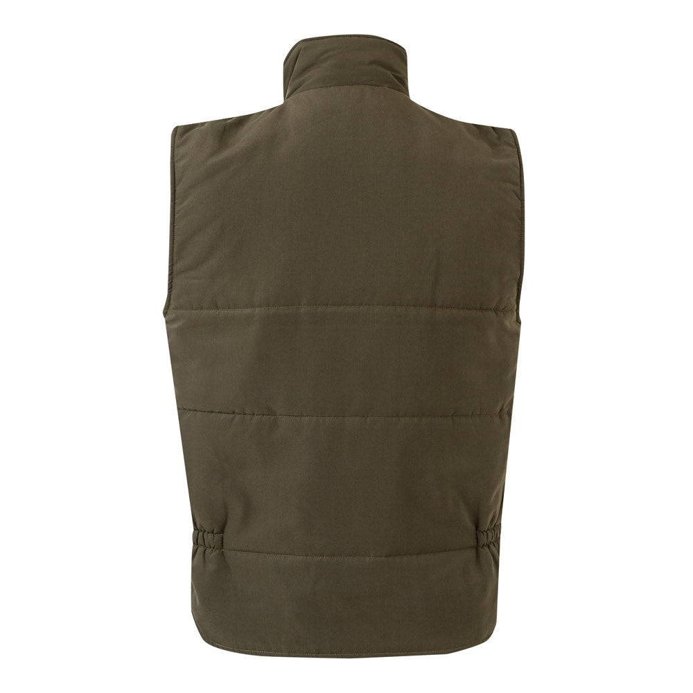 VL MEFITIS promotional jacket in army green (detail view) with custom logo branding