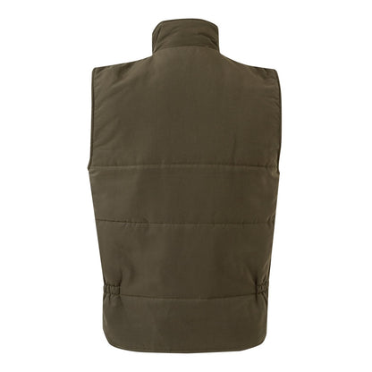VL MEFITIS promotional jacket in army green (detail view) with custom logo branding