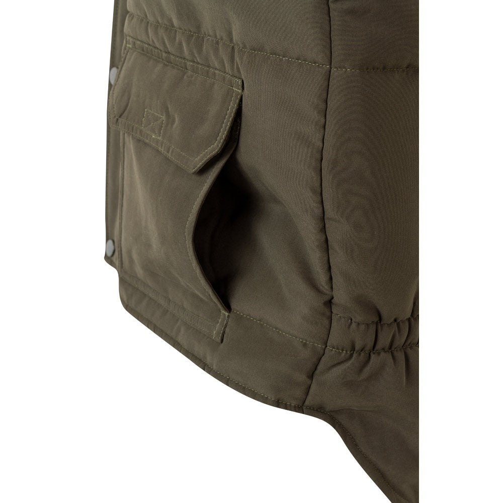 VL MEFITIS promotional jacket in army green with custom logo branding