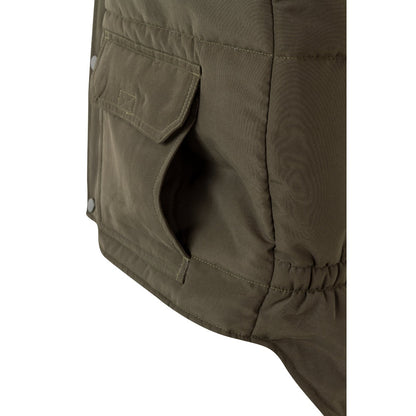 VL MEFITIS promotional jacket in army green with custom logo branding