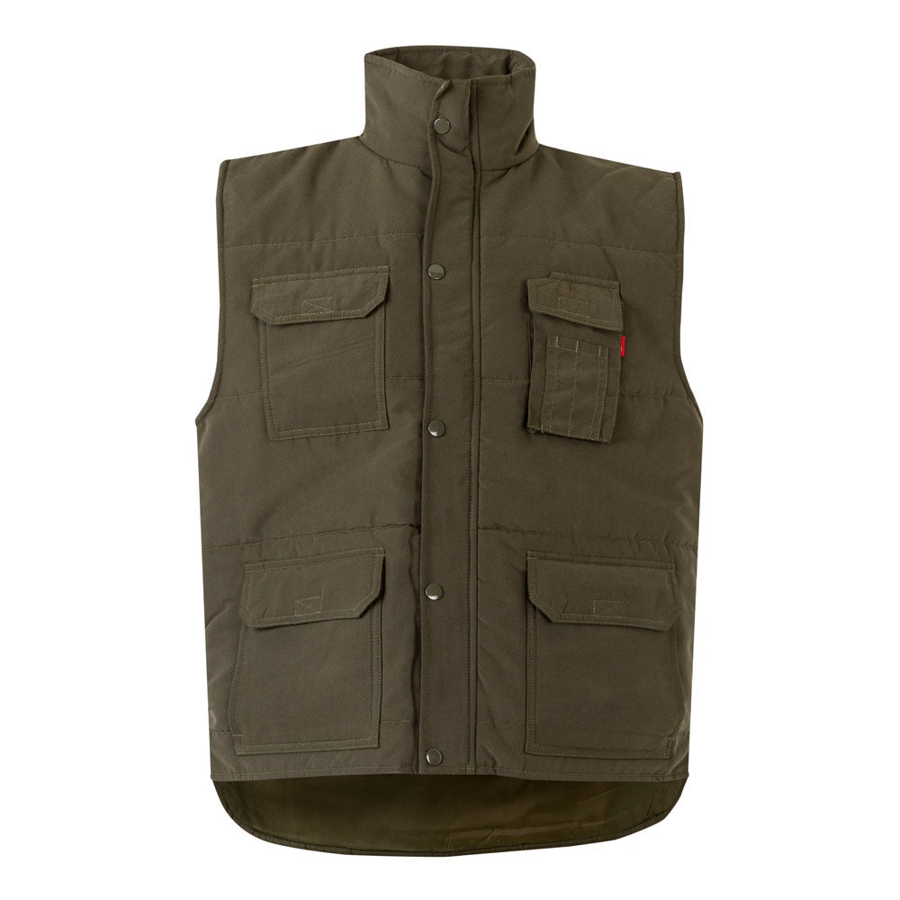 VL MEFITIS promotional jacket in army green with custom logo branding