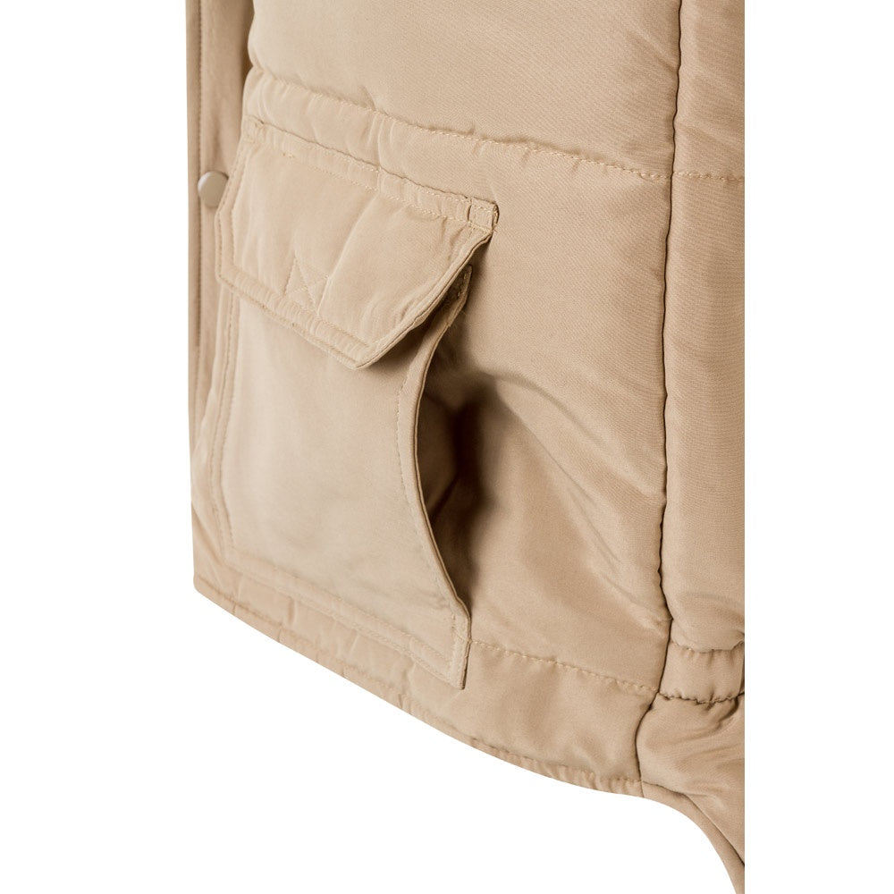 VL MEFITIS promotional jacket in light natural with custom logo branding
