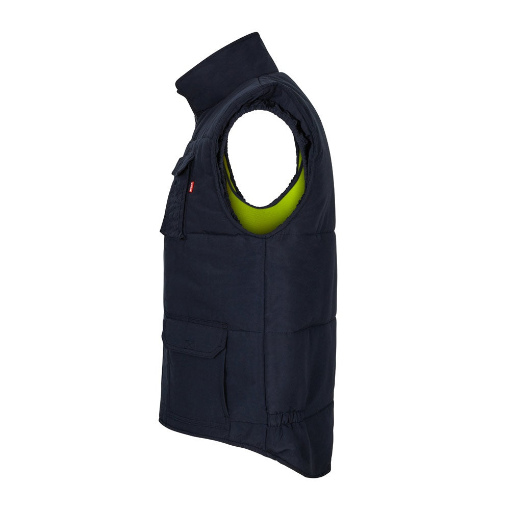 VL DIANA promotional jacket in yellow (detail view) with custom logo branding