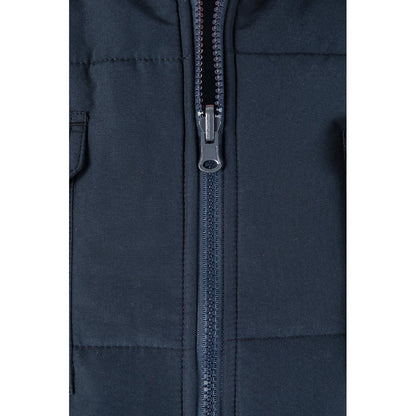 VL DIANA promotional jacket in orange (detail view) with custom logo branding