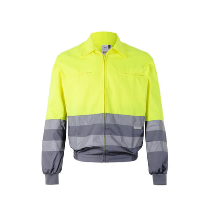 VL NEPTUNE promotional jacket in grey/yellow with custom logo branding