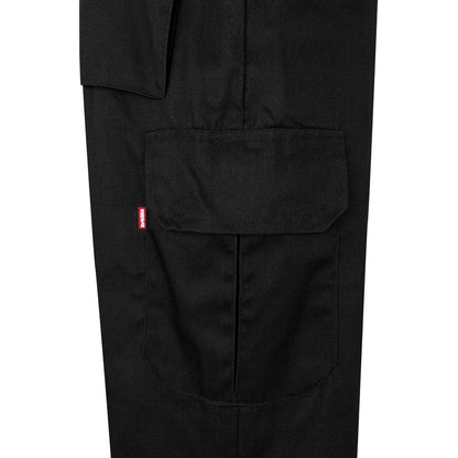 VL ATHENA promotional workwear garment in black/yellow (detail view) with custom logo branding