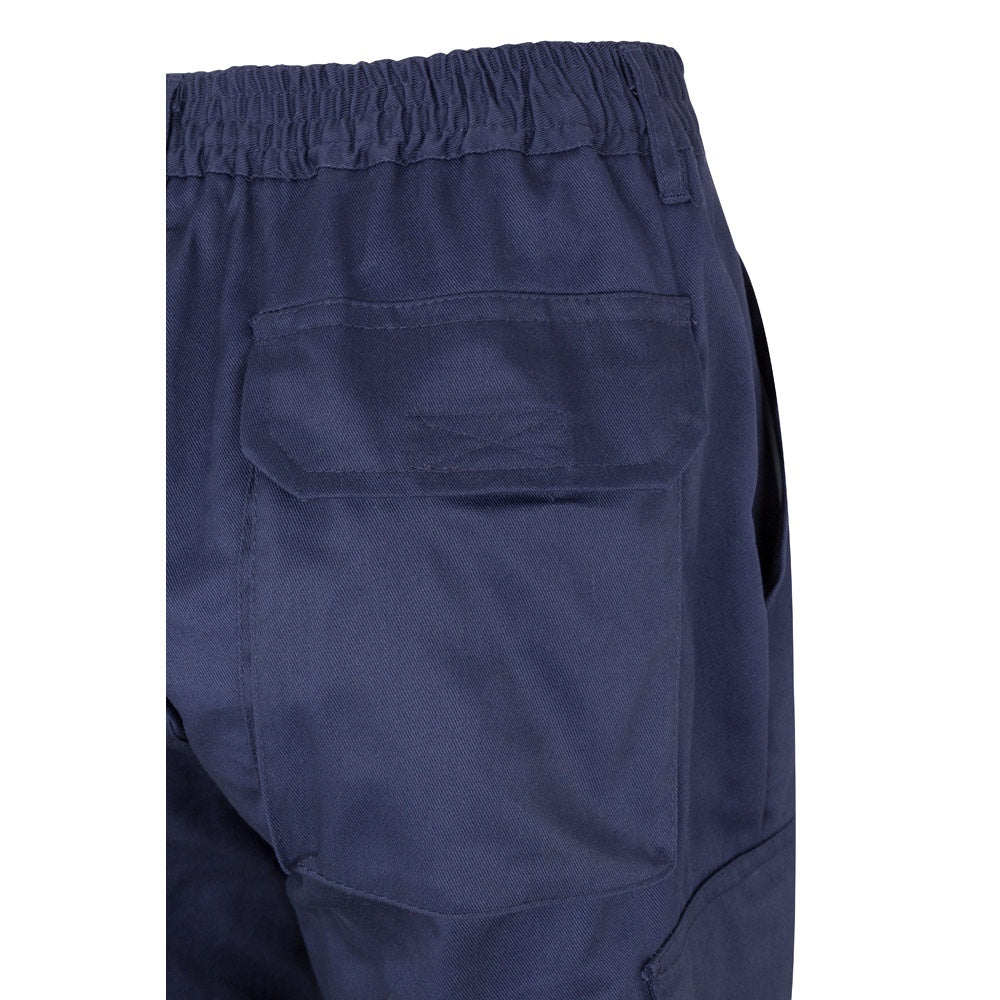 VL ATHENA promotional workwear garment in navy blue/yellow with custom logo branding