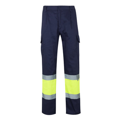 VL ATHENA promotional workwear garment in navy blue/yellow with custom logo branding