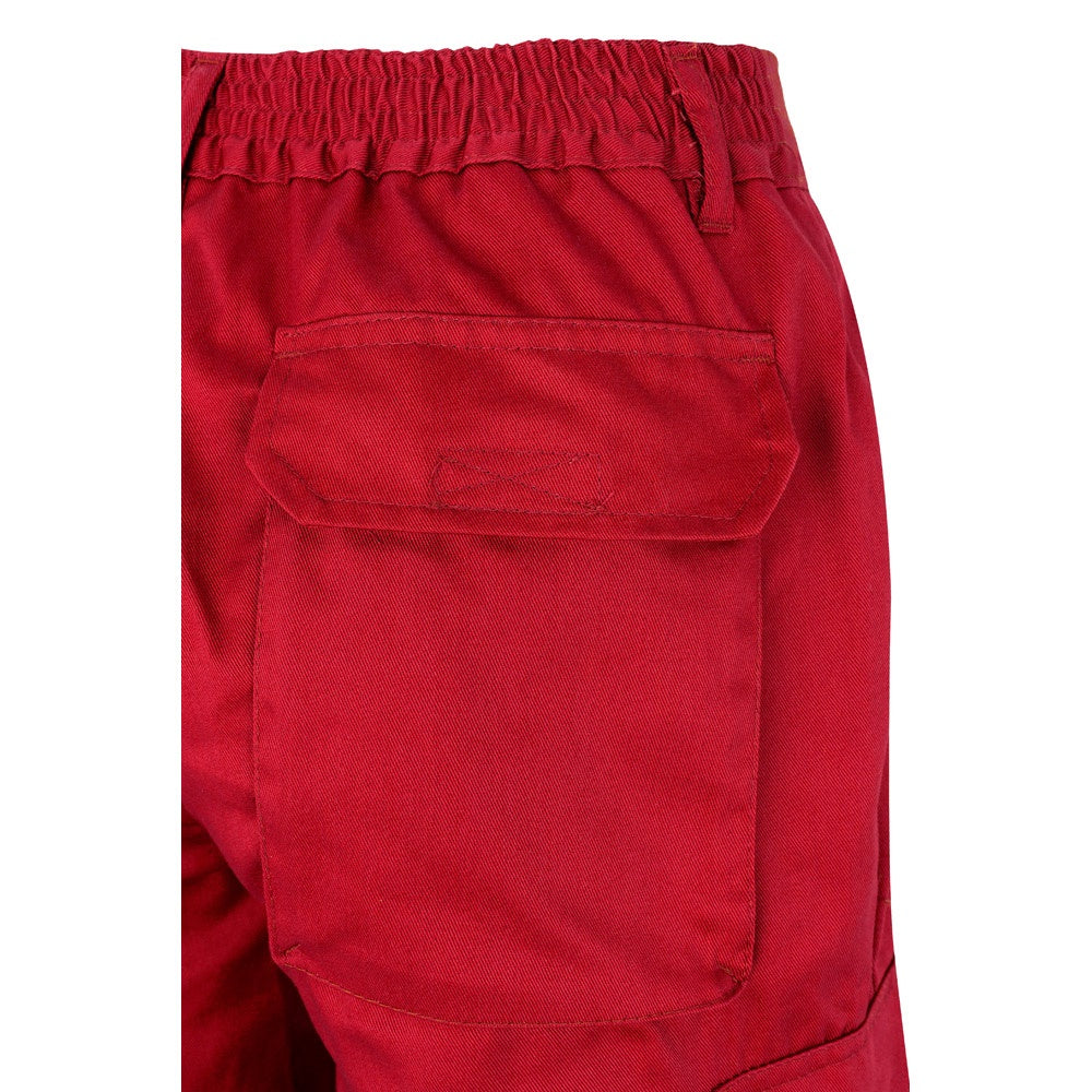 VL ATHENA promotional workwear garment in red/yellow with custom logo branding