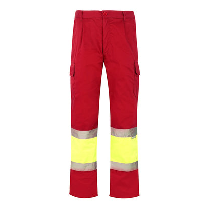 VL ATHENA promotional workwear garment in red/yellow with custom logo branding