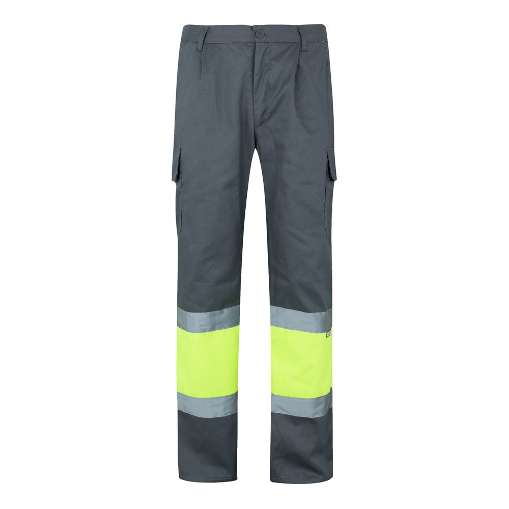 VL ATHENA promotional workwear garment in grey/yellow with custom logo branding