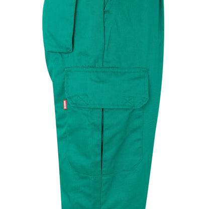 VL ATHENA promotional workwear garment in green/yellow (detail view) with custom logo branding