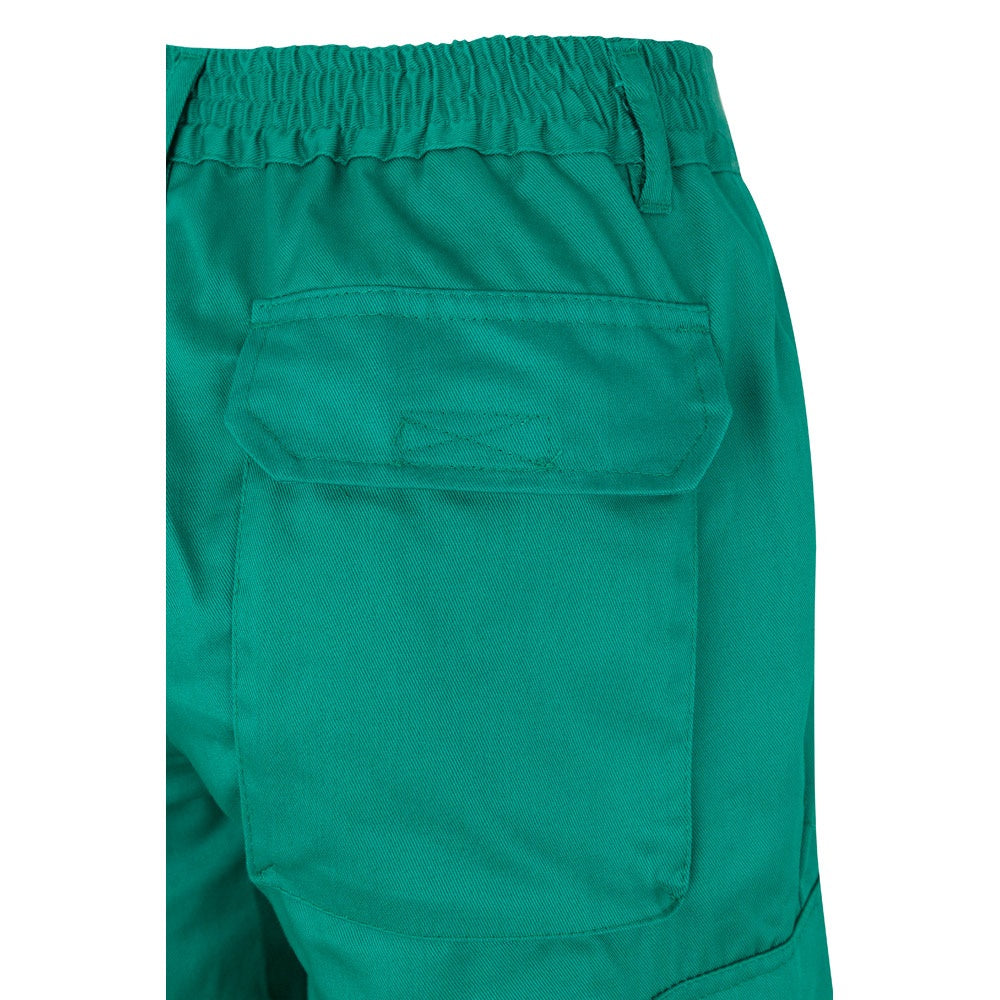 VL ATHENA promotional workwear garment in green/yellow with custom logo branding