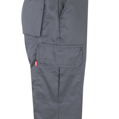 VL ATHENA promotional workwear garment in grey/orange (detail view) with custom logo branding