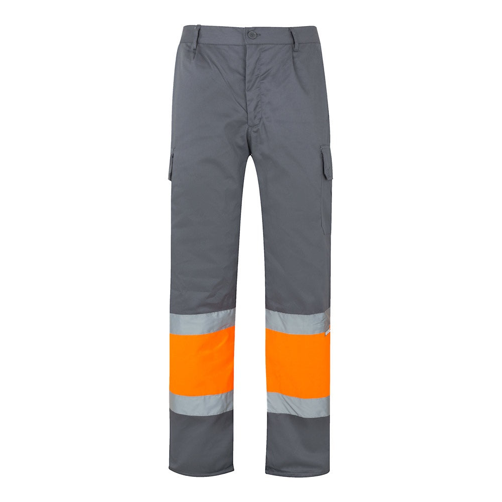 VL ATHENA promotional workwear garment in grey/orange with custom logo branding