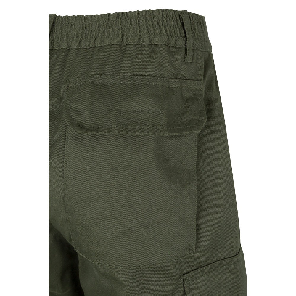 VL ATHENA promotional workwear garment in army green/yellow with custom logo branding