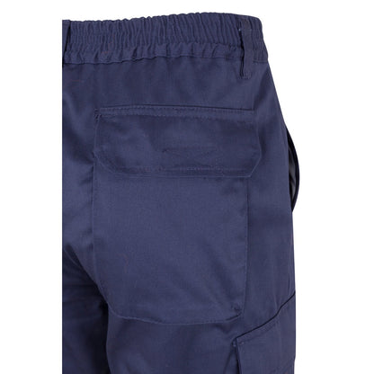 VL POSEIDON promotional workwear garment in navy blue/orange with custom logo branding
