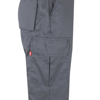VL POSEIDON promotional workwear garment in grey/orange (detail view) with custom logo branding