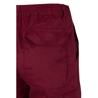 VL POSEIDON promotional workwear garment in burgundy/yellow with custom logo branding