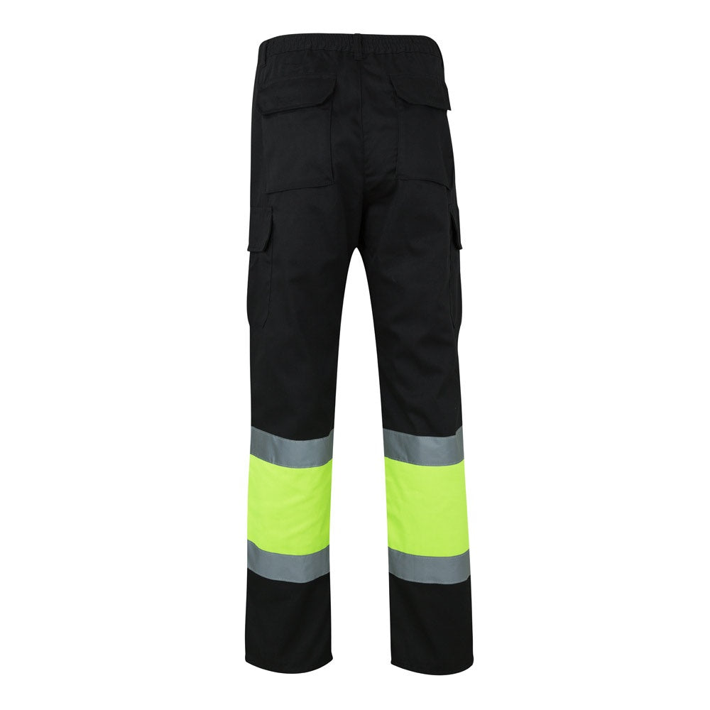 VL POSEIDON LARGE promotional workwear garment in black/yellow (detail view) with custom logo branding