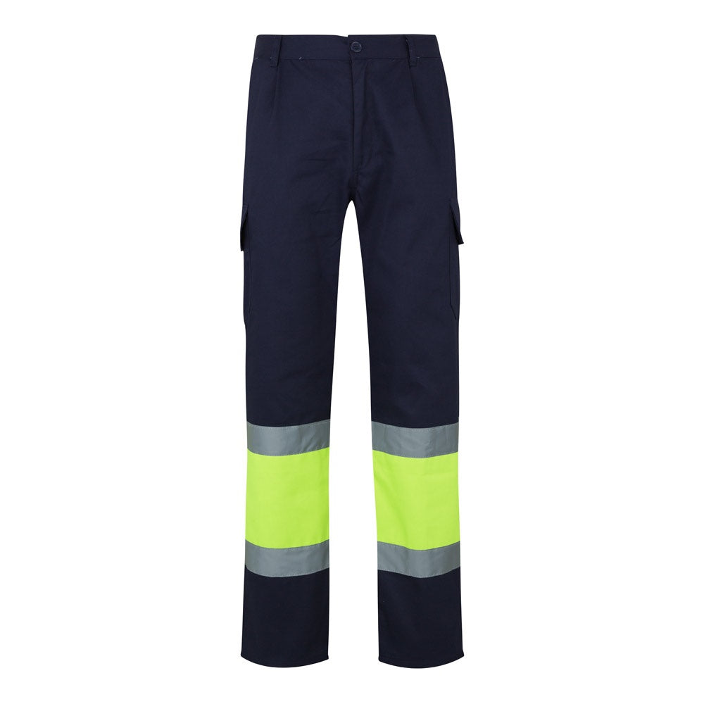 VL POSEIDON LARGE promotional workwear garment in navy blue/yellow with custom logo branding