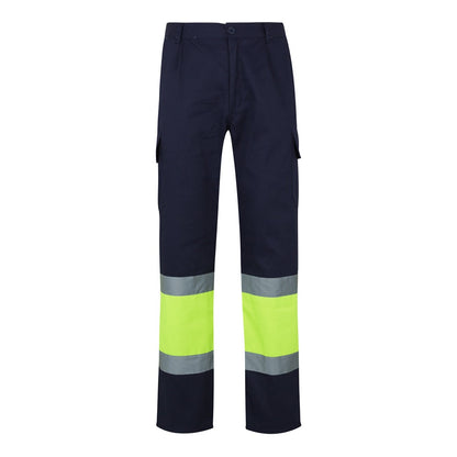 VL POSEIDON LARGE promotional workwear garment in navy blue/yellow with custom logo branding