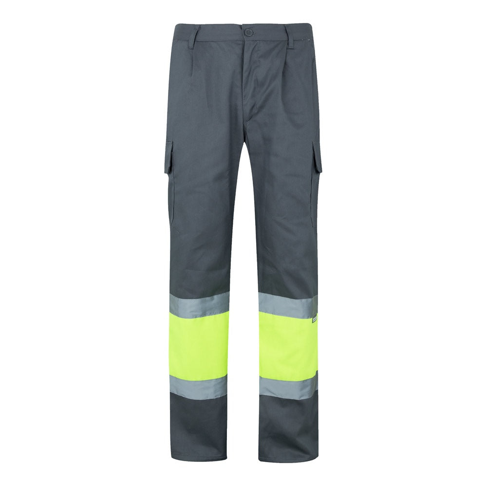 VL POSEIDON LARGE promotional workwear garment in grey/yellow with custom logo branding