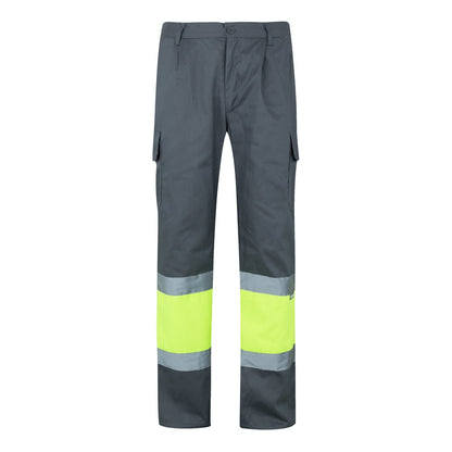 VL POSEIDON LARGE promotional workwear garment in grey/yellow with custom logo branding
