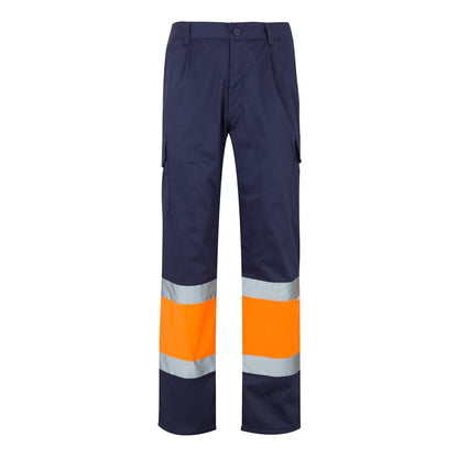 VL POSEIDON LARGE promotional workwear garment in navy blue/orange with custom logo branding