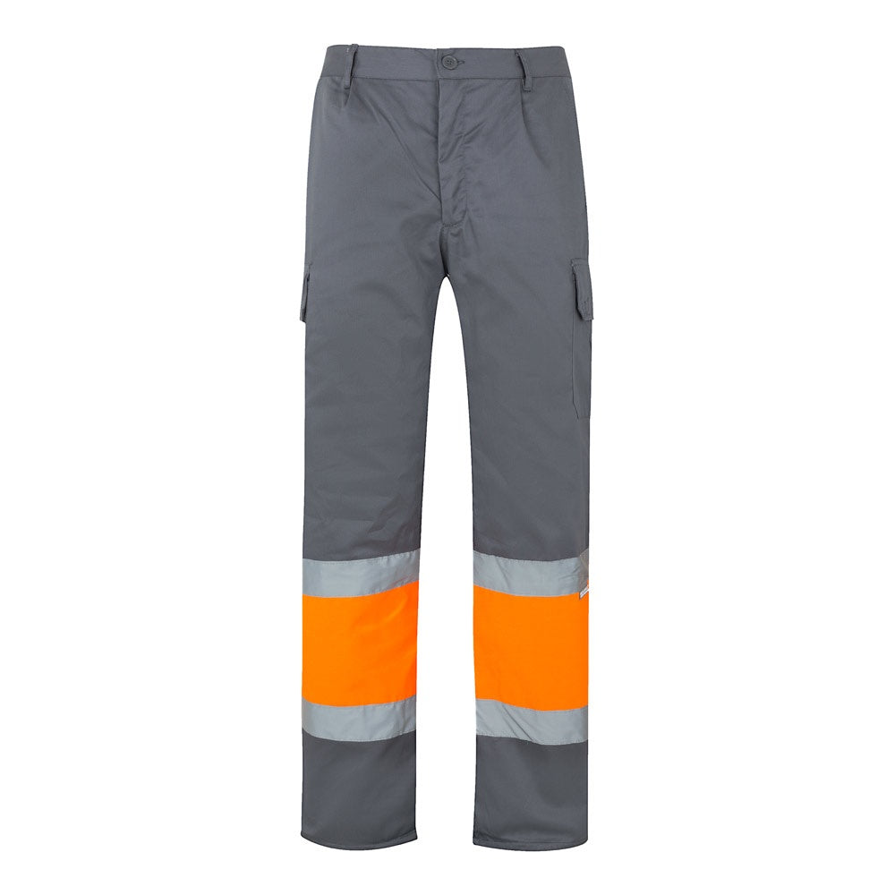 VL POSEIDON LARGE promotional workwear garment in grey/orange with custom logo branding