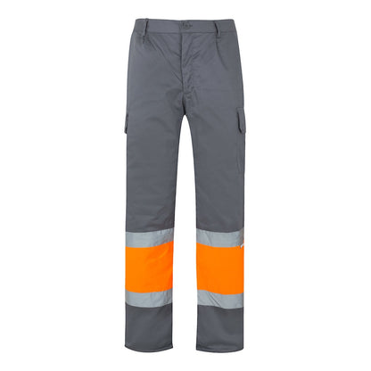 VL POSEIDON LARGE promotional workwear garment in grey/orange with custom logo branding
