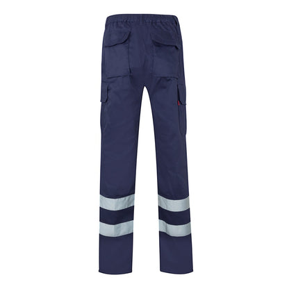 VL ASCLEPIUS promotional workwear garment in blue (detail view) with custom logo branding