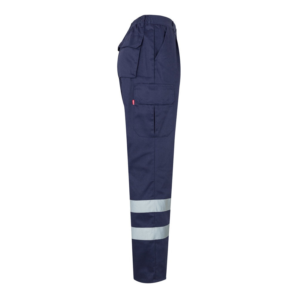 VL ASCLEPIUS promotional workwear garment in blue (detail view) with custom logo branding