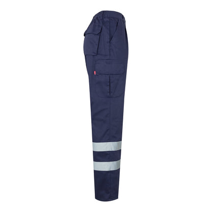 VL ASCLEPIUS promotional workwear garment in blue (detail view) with custom logo branding