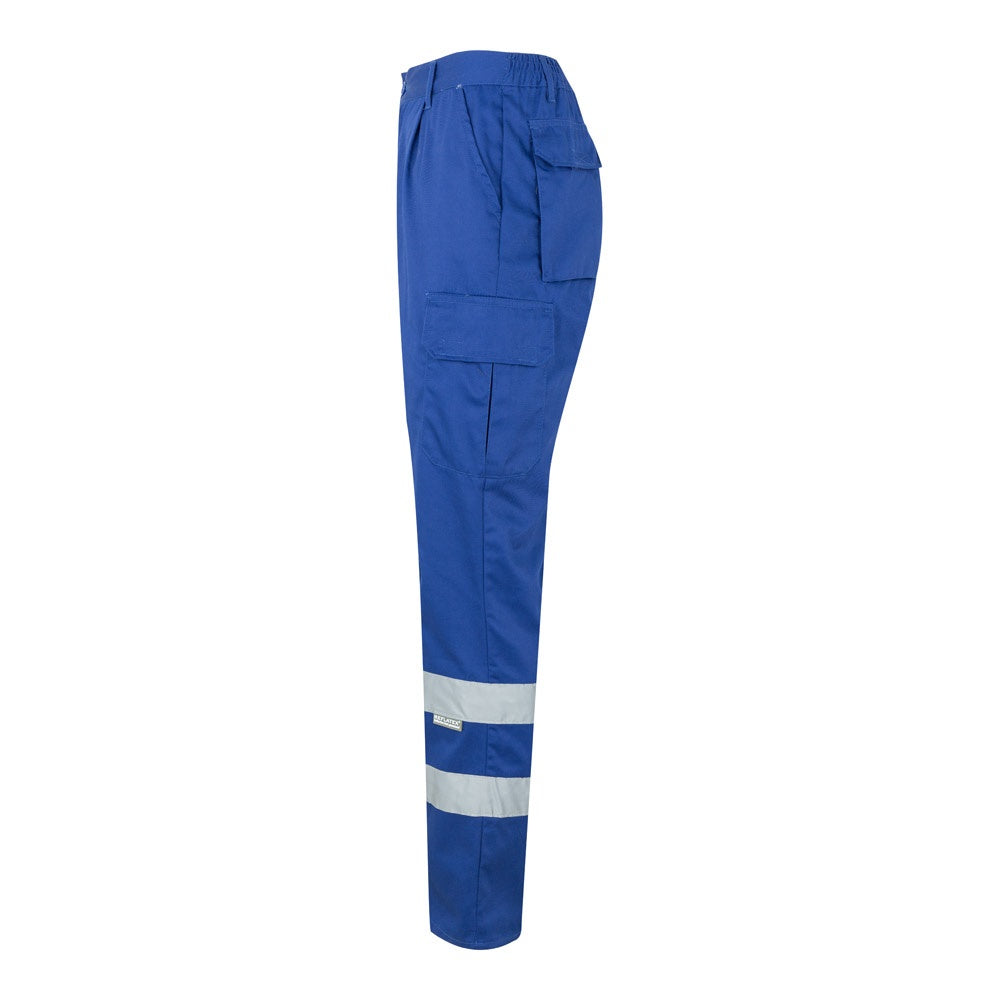 VL ASCLEPIUS promotional workwear garment in royal blue (detail view) with custom logo branding