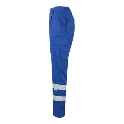 VL ASCLEPIUS promotional workwear garment in royal blue (detail view) with custom logo branding