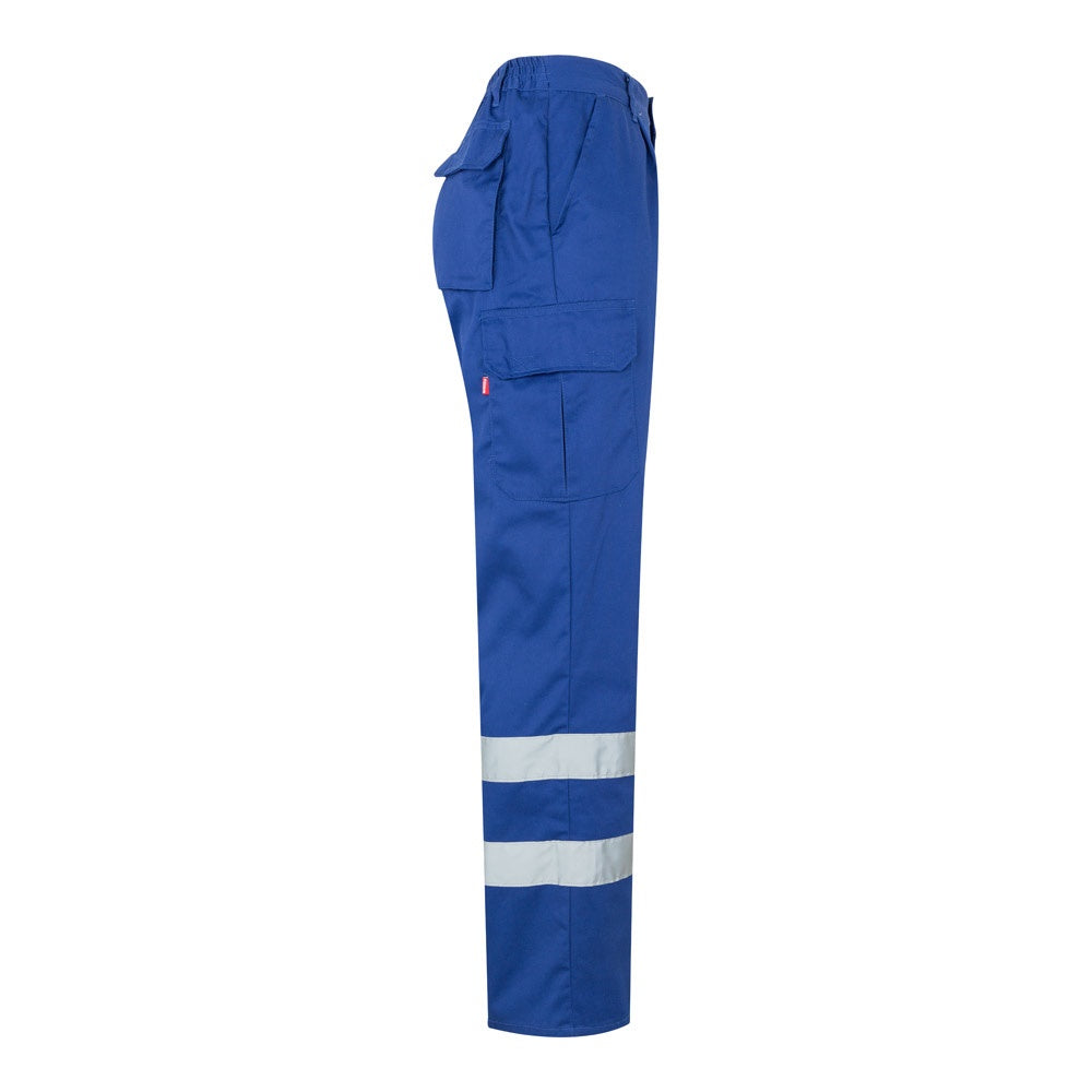 VL ASCLEPIUS promotional workwear garment in royal blue (detail view) with custom logo branding
