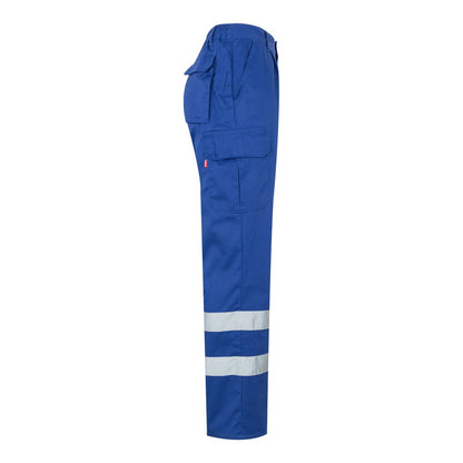 VL ASCLEPIUS promotional workwear garment in royal blue (detail view) with custom logo branding