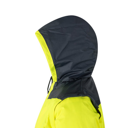 VL JUPITER promotional jacket in grey/yellow with custom logo branding