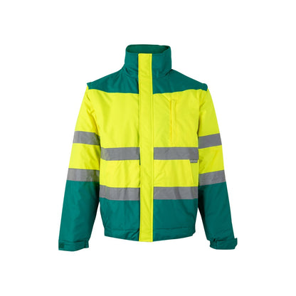 VL JUPITER LARGE promotional jacket in green/yellow with custom logo branding