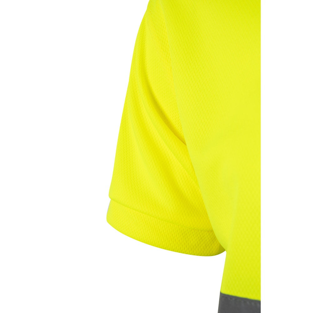 VL CUPID promotional polo shirt in navy blue/yellow with custom logo branding