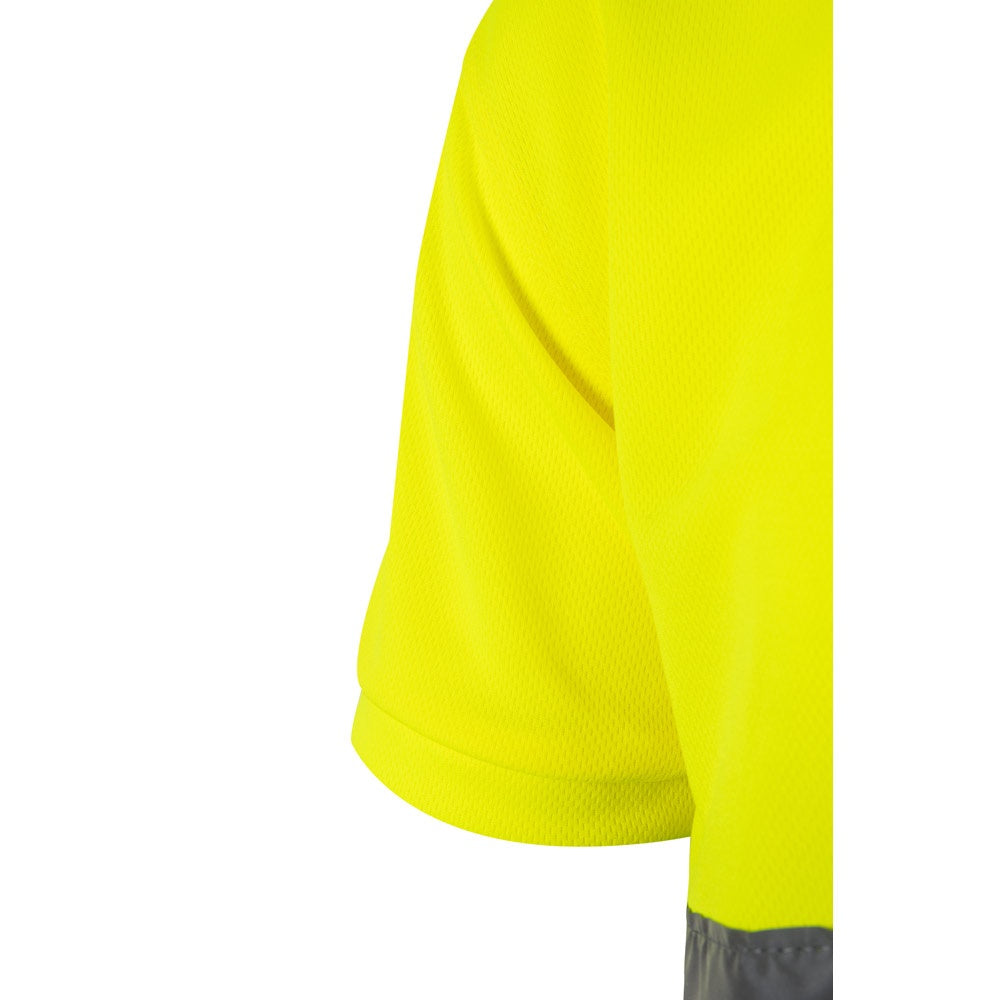 VL CUPID promotional polo shirt in green/yellow with custom logo branding